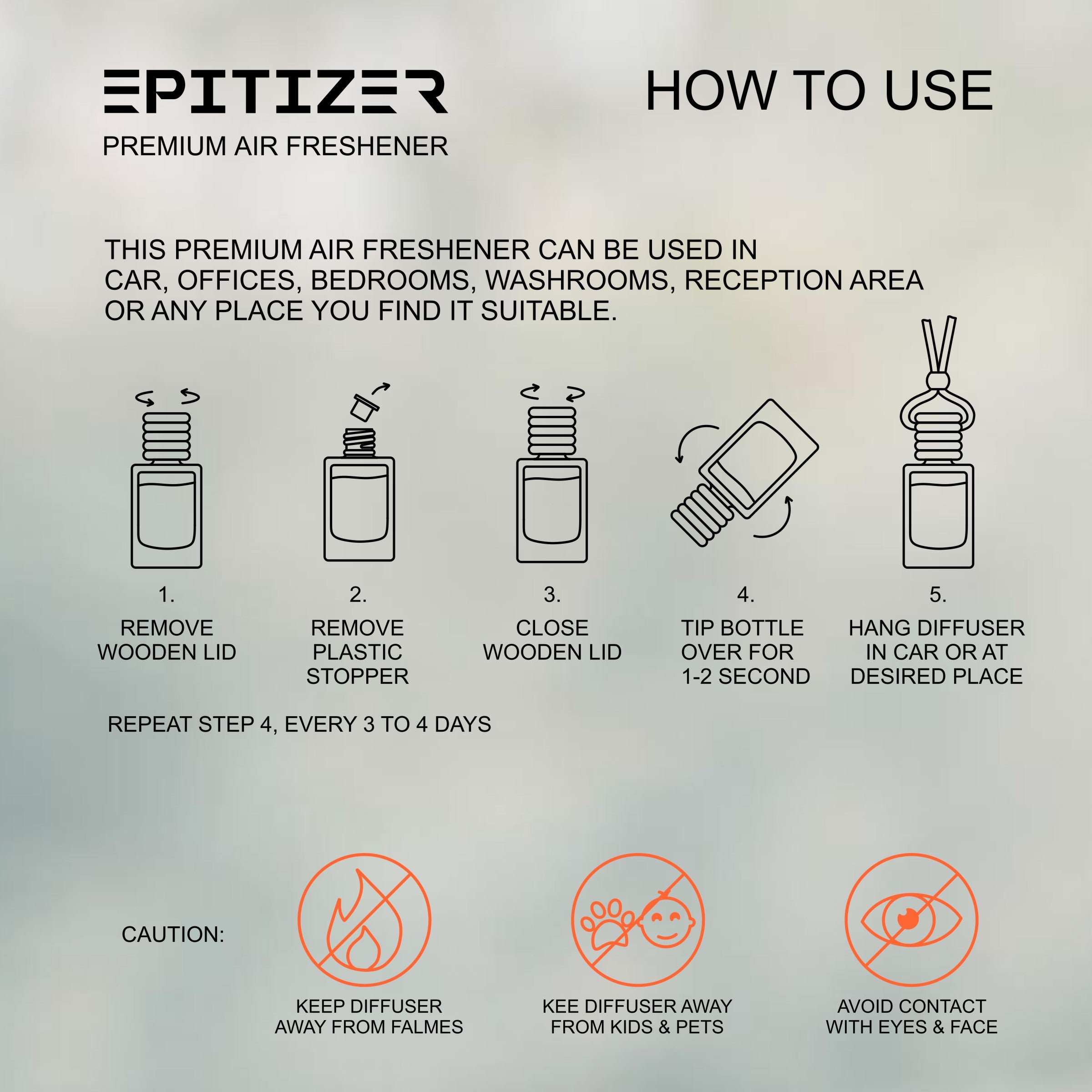 Epitizer Eros Drift Hanging Car Air Freshener