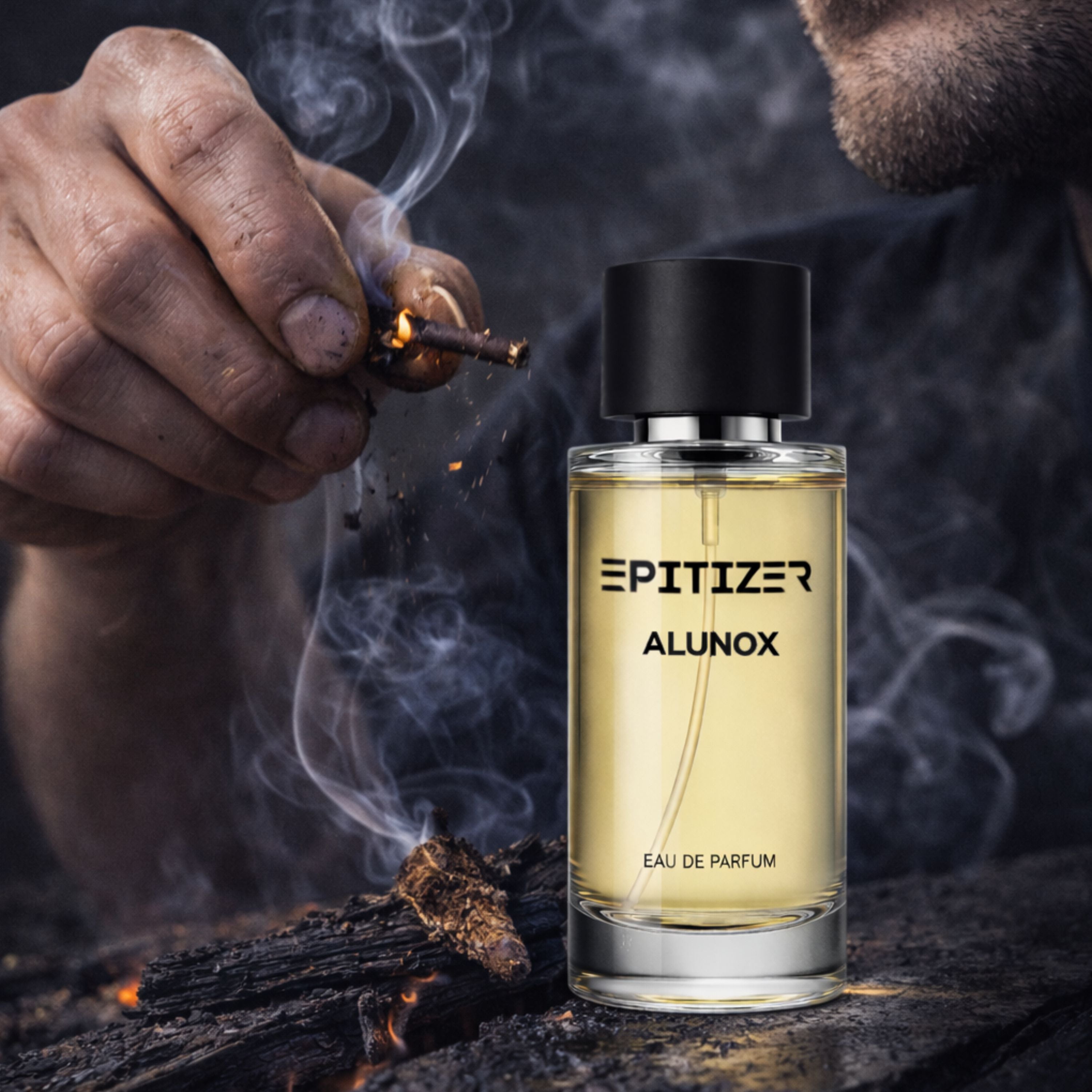 Alunox Eau De Parfum 50 ml | Men’s Party Perfume | Bold Woody Spicy Fragrance with Oud, Tobacco & Amber Notes