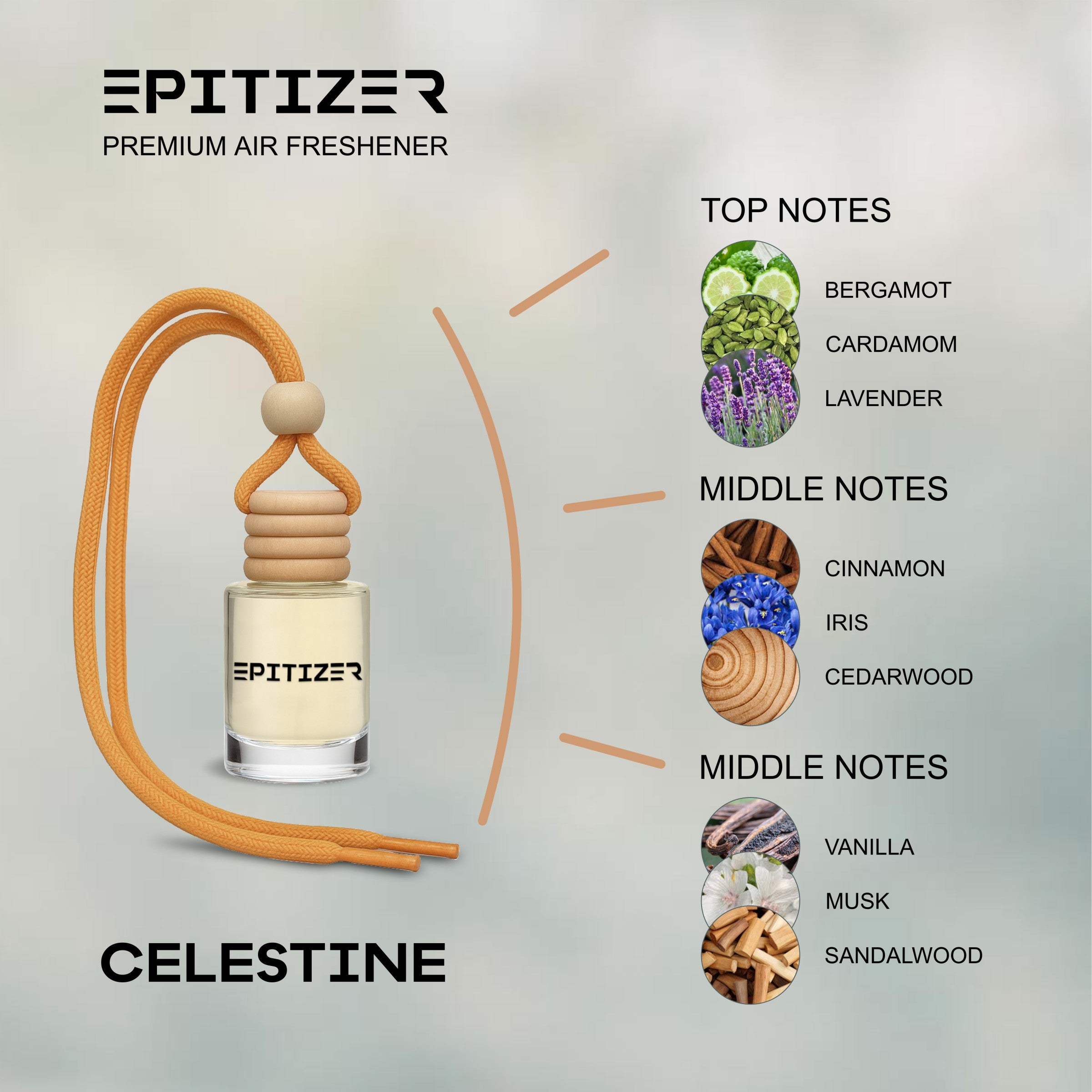 Epitizer Celestine Hanging Car Air Freshener