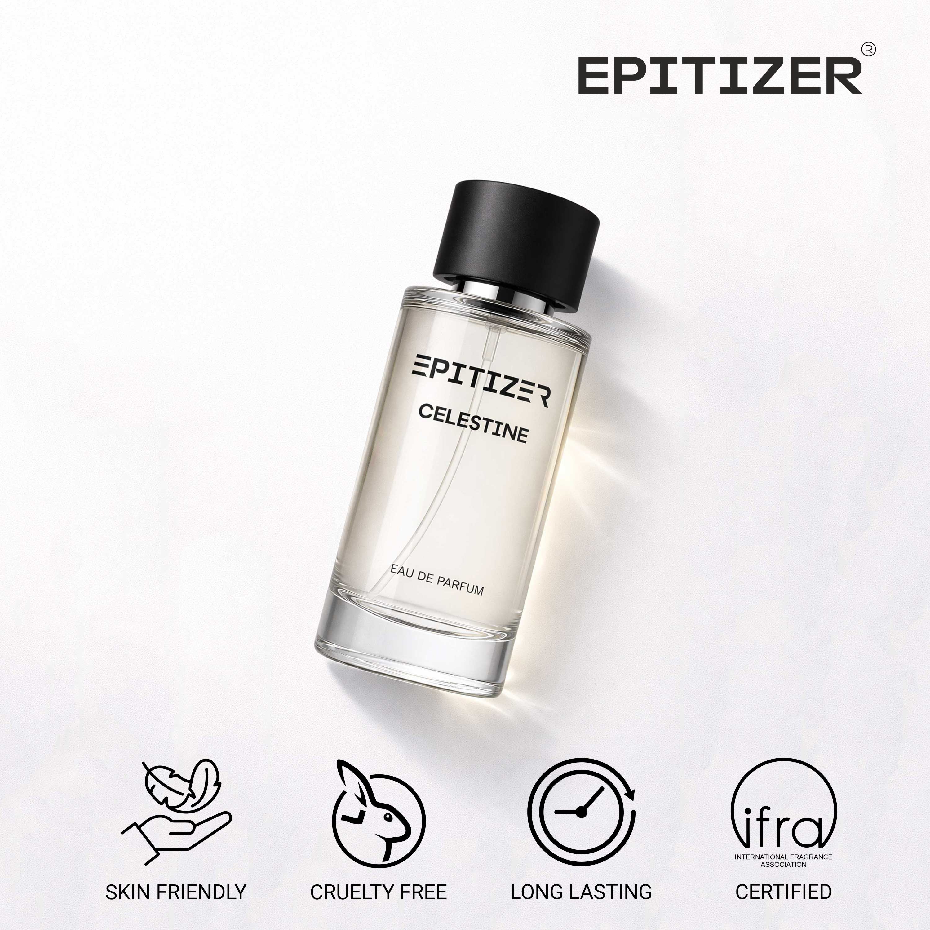 Celestine Eau De Parfum 50 ml | Unisex Sports Perfume | Fresh Aromatic Long-Lasting Fragrance for Active Days