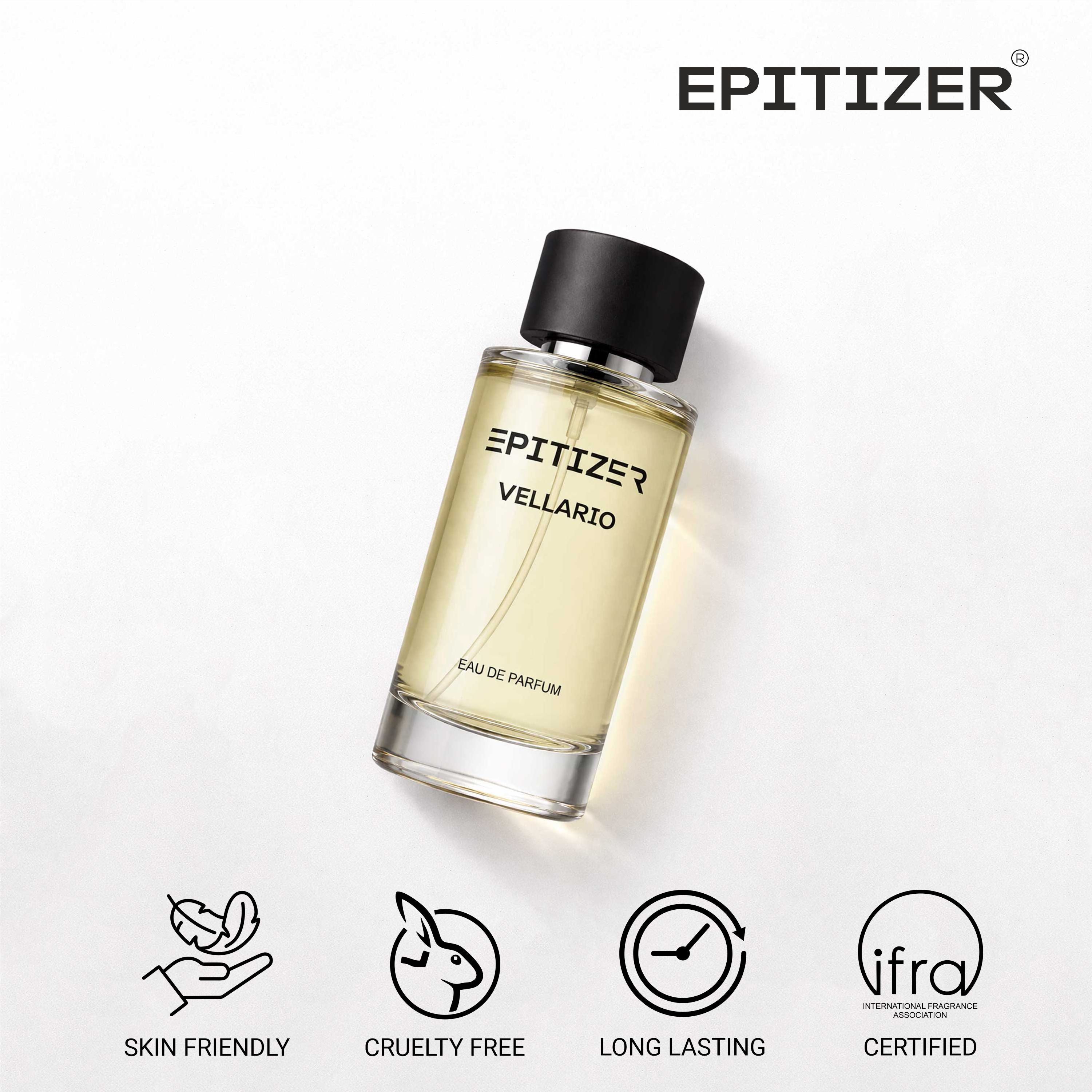 Vellario Eau de Parfum 50 ml | Unisex Fresh Aquatic Woody Perfume | Casual Everyday Fragrance